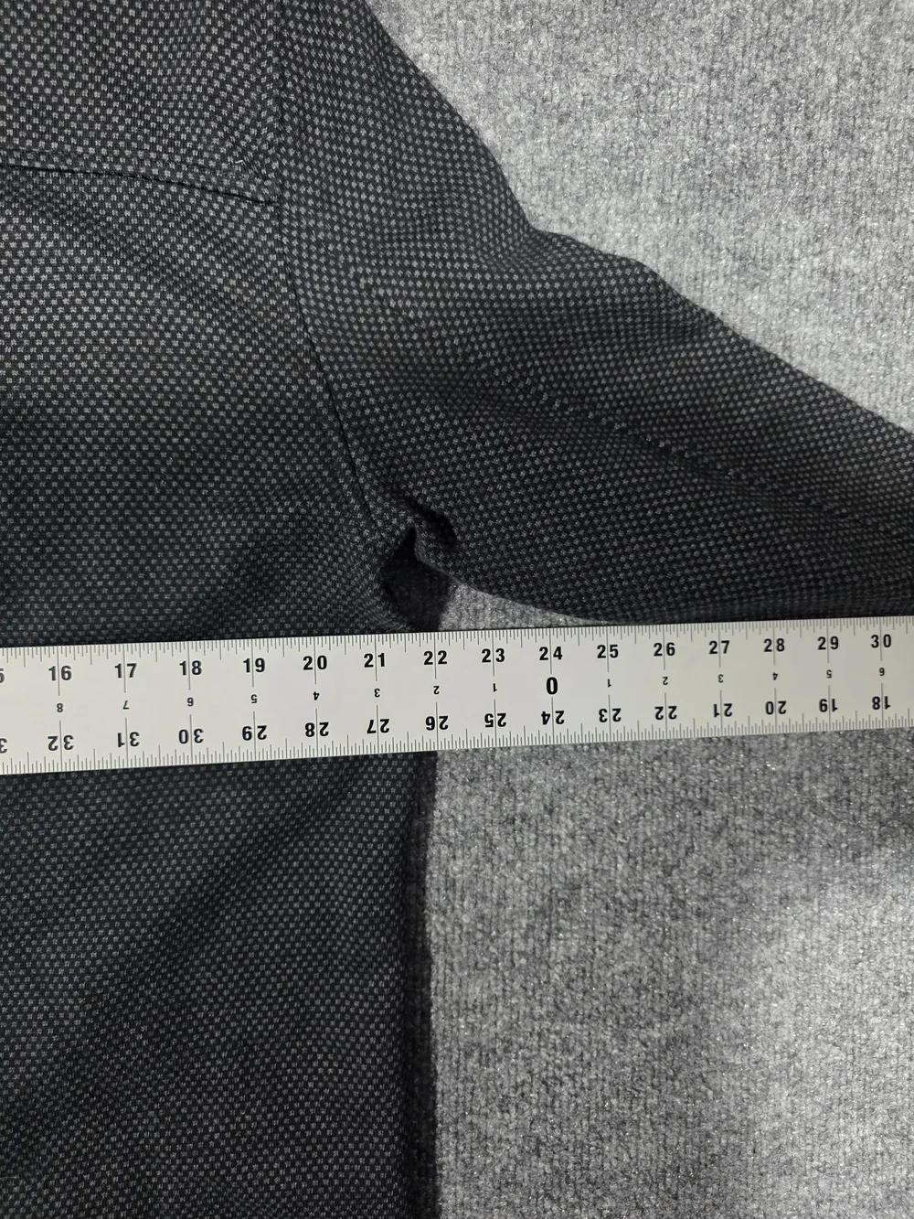Ted Baker London Men XXL Charcoal Gray Geometric Pattern Long Sleeve Button Shir
